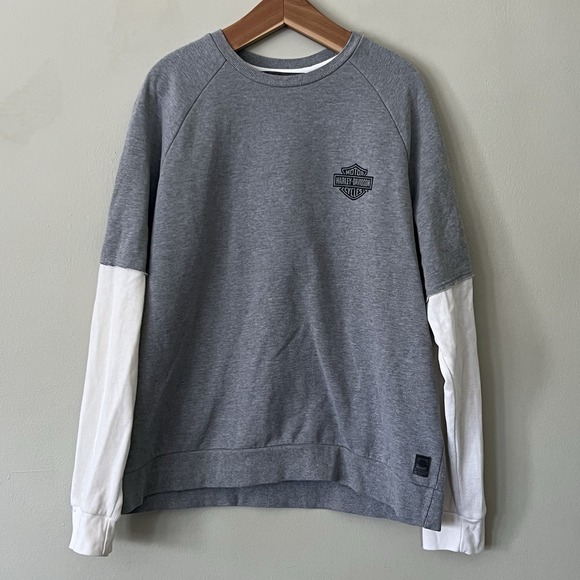 Harley Davidson Other - Harley Davidson Ribbed Knit Long Sleeved T-shirt Slim XL Stay Fast Biker Skull